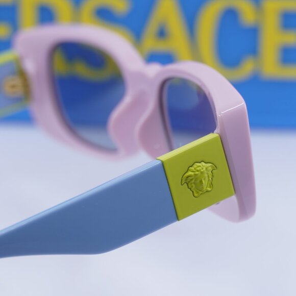 Versace Kids VK4003U 5440CV Rectangle Sunglasses - Pink/Blue/Light Grey - Picture 10 of 10